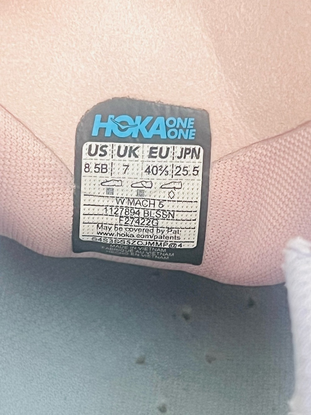 Hoka Mach 5 Running Shoes Light Purple Women’s Sz 8.5B Outdoor Running *FAIR - Picture 11 of 11